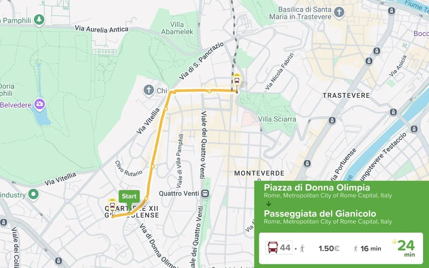شقة Donna Olimpia Tra Gianicolo E Trastevere روما