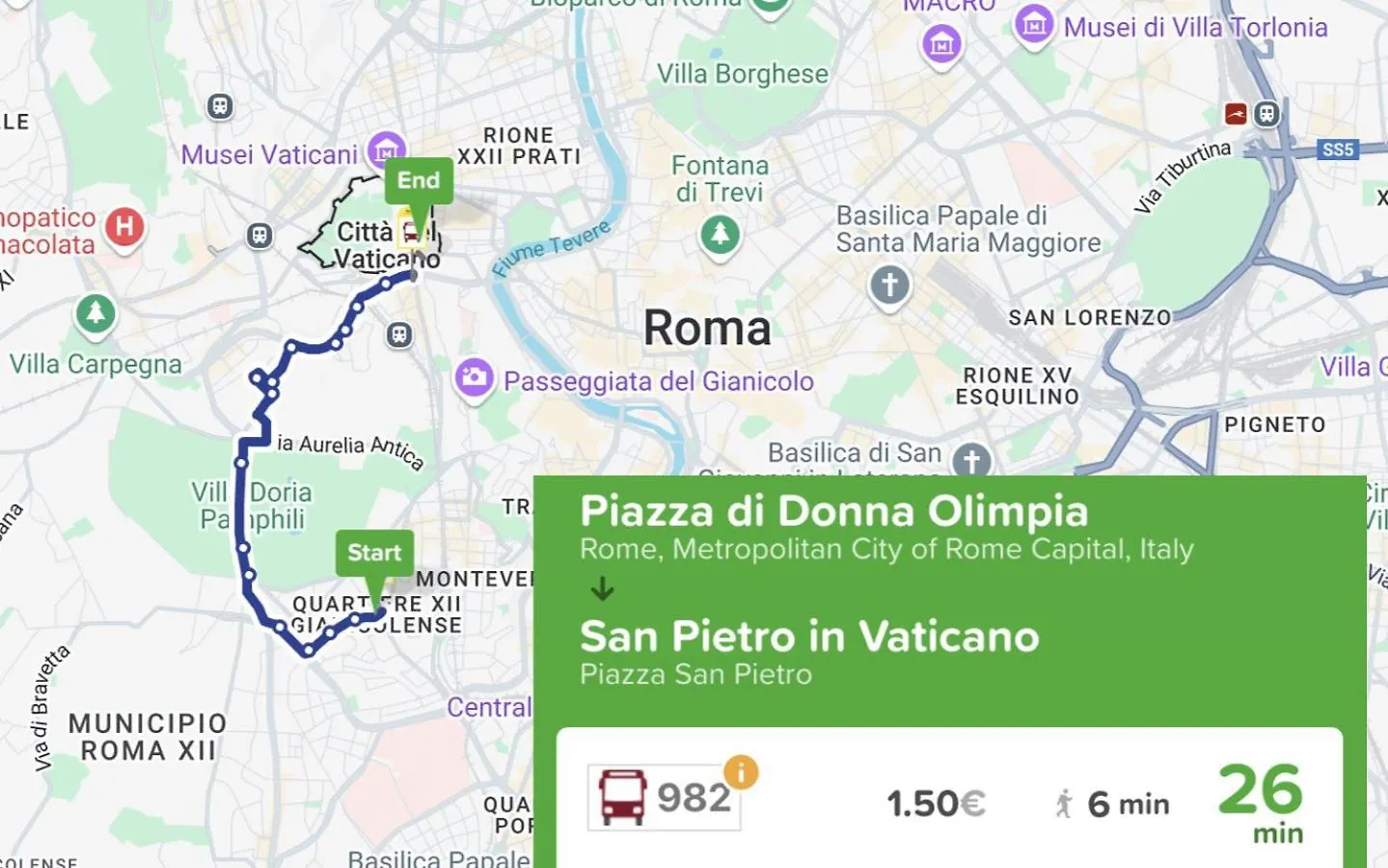 Donna Olimpia Tra Gianicolo E Trastevere Rome